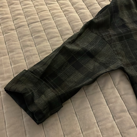 OSKA light jacket blazer Plaid size 2 fits 8/10 oversized wool/linen lagenlook - Picture 12 of 12